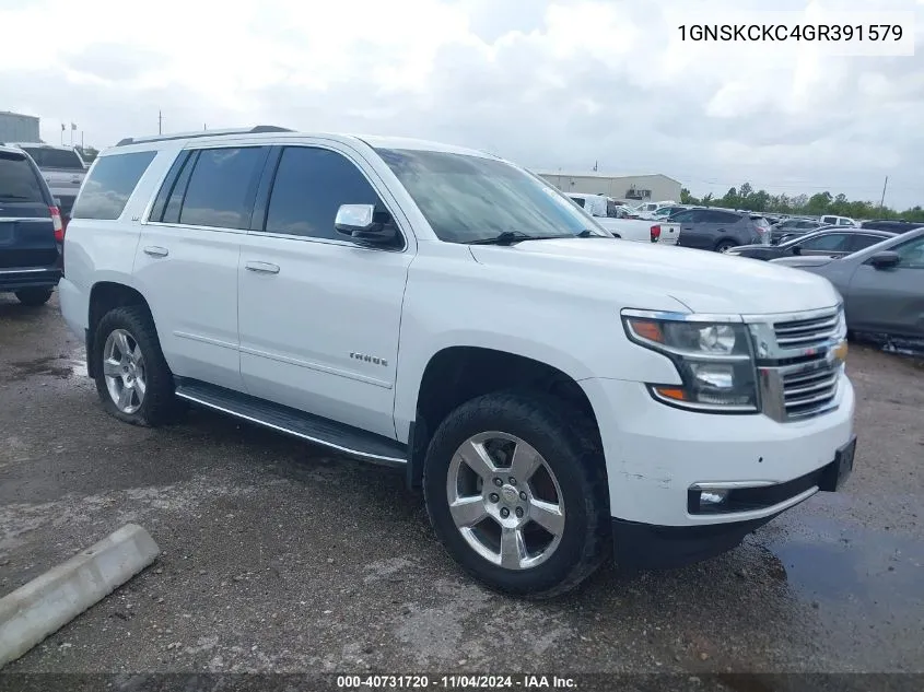 2016 Chevrolet Tahoe Ltz VIN: 1GNSKCKC4GR391579 Lot: 40731720