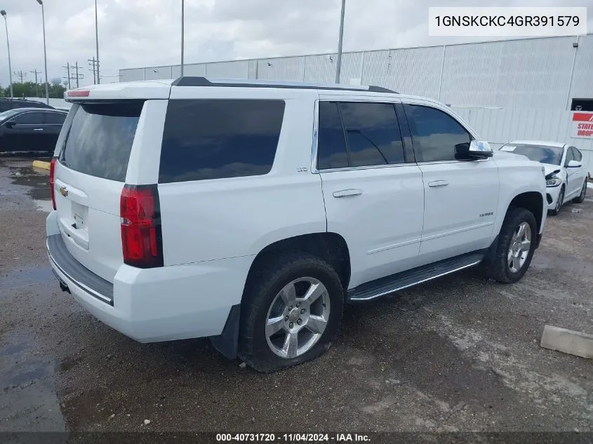 2016 Chevrolet Tahoe Ltz VIN: 1GNSKCKC4GR391579 Lot: 40731720