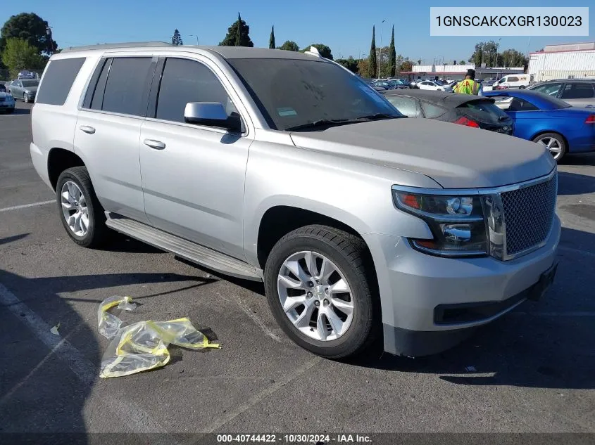 2016 Chevrolet Tahoe Ls VIN: 1GNSCAKCXGR130023 Lot: 40744422