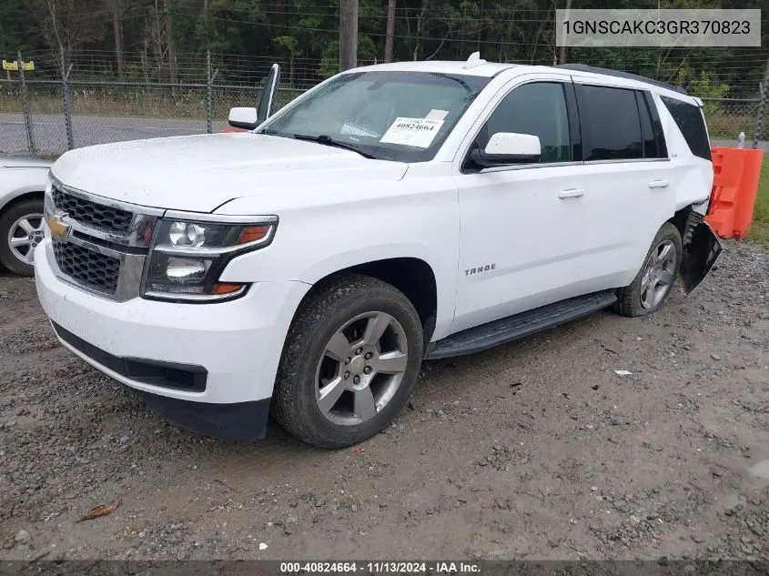 2016 Chevrolet Tahoe Ls VIN: 1GNSCAKC3GR370823 Lot: 40824664