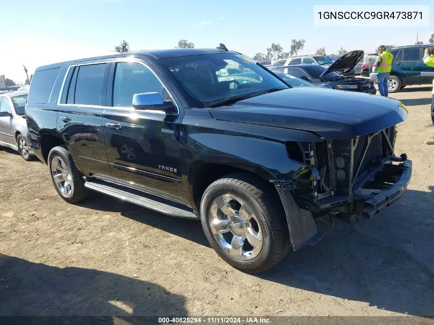 2016 Chevrolet Tahoe Ltz VIN: 1GNSCCKC9GR473871 Lot: 40825294