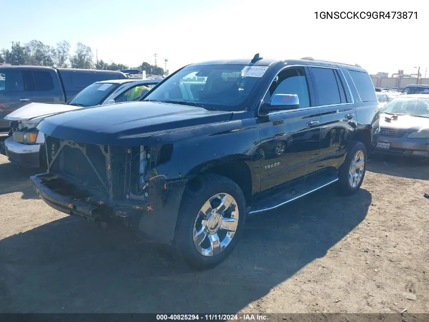 2016 Chevrolet Tahoe Ltz VIN: 1GNSCCKC9GR473871 Lot: 40825294