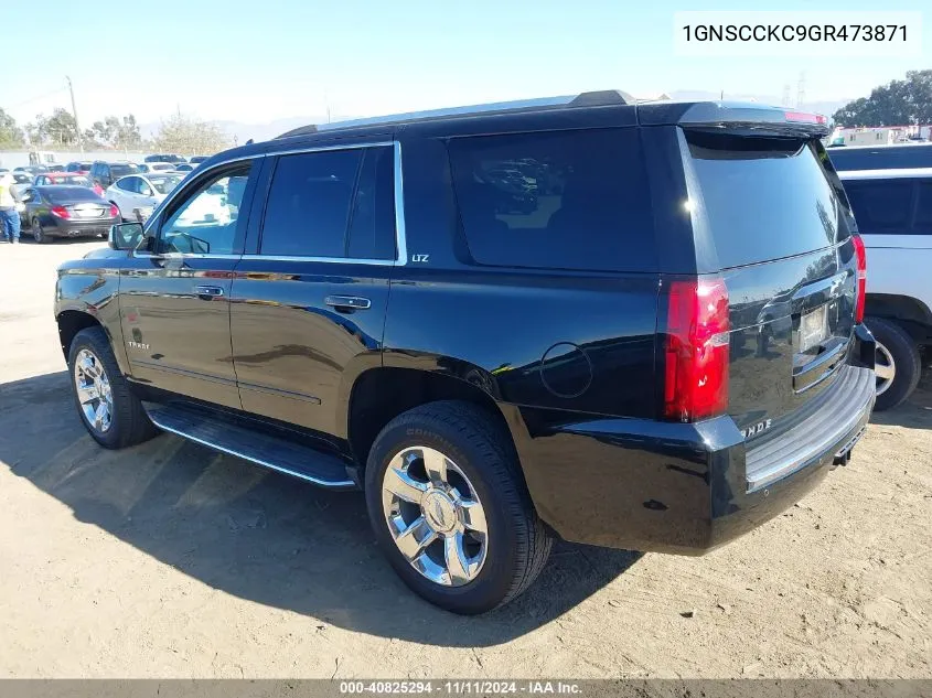 2016 Chevrolet Tahoe Ltz VIN: 1GNSCCKC9GR473871 Lot: 40825294