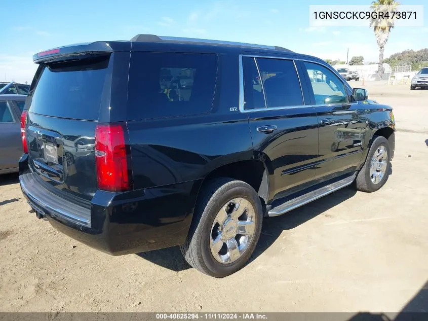 2016 Chevrolet Tahoe Ltz VIN: 1GNSCCKC9GR473871 Lot: 40825294