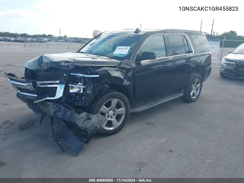 2016 Chevrolet Tahoe Ls VIN: 1GNSCAKC1GR455823 Lot: 40869580