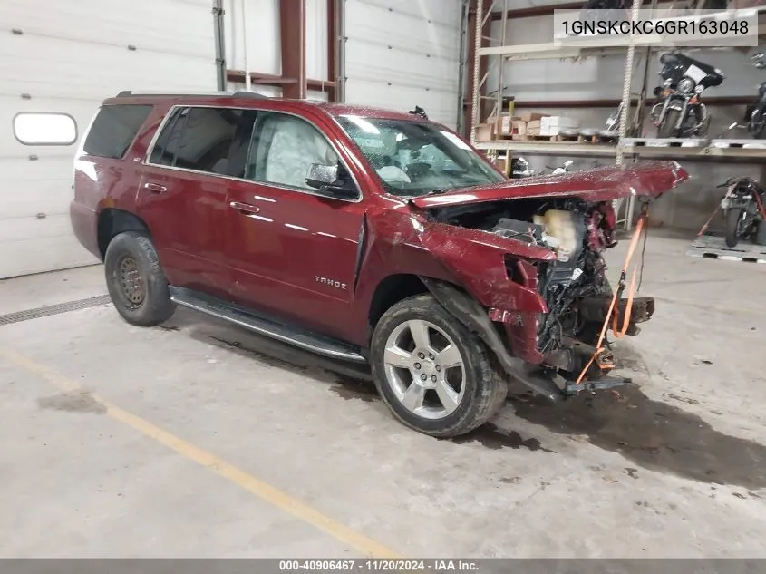 2016 Chevrolet Tahoe Ltz VIN: 1GNSKCKC6GR163048 Lot: 40906467