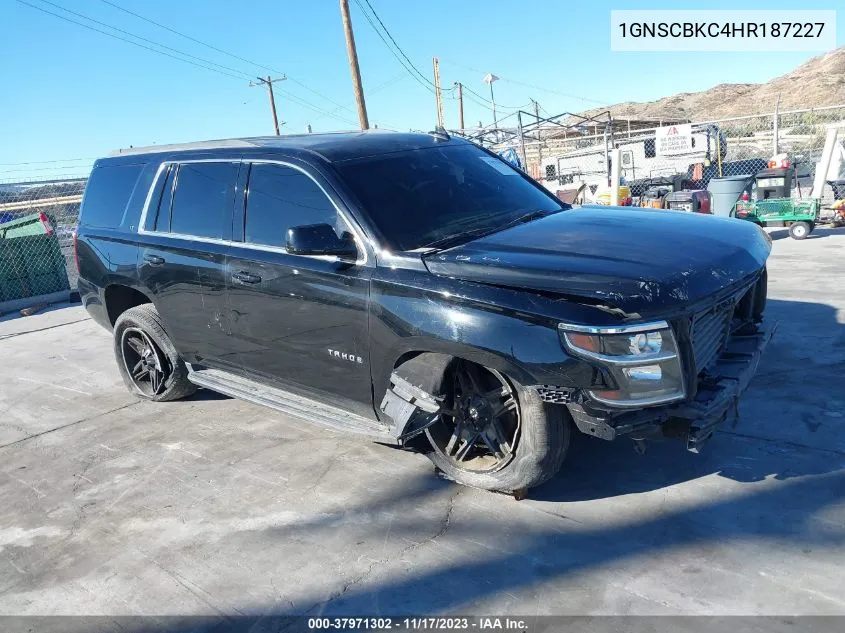 2017 Chevrolet Tahoe Lt VIN: 1GNSCBKC4HR187227 Lot: 37971302