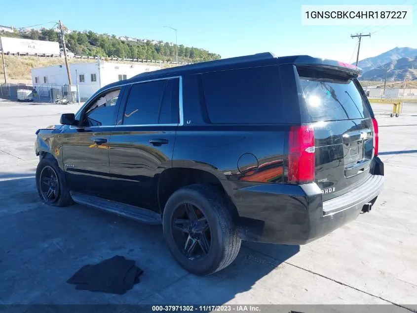 2017 Chevrolet Tahoe Lt VIN: 1GNSCBKC4HR187227 Lot: 37971302