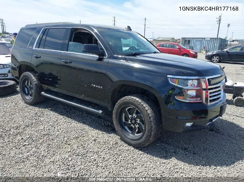 2017 Chevrolet Tahoe Lt VIN: 1GNSKBKC4HR177168 Lot: 39654217