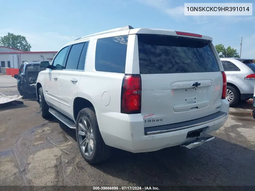 2017 Chevrolet Tahoe Premier VIN: 1GNSKCKC9HR391014 Lot: 39866898