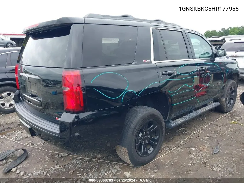 1GNSKBKC5HR177955 2017 Chevrolet Tahoe Lt