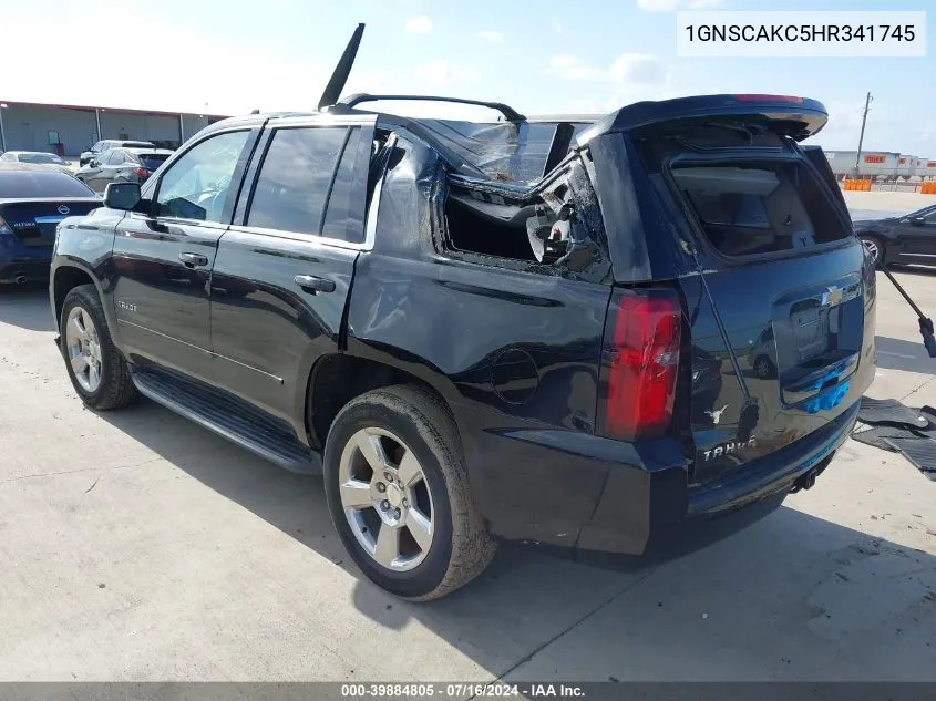 1GNSCAKC5HR341745 2017 Chevrolet Tahoe Ls