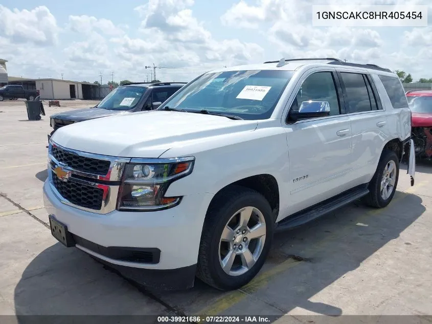 2017 Chevrolet Tahoe Ls VIN: 1GNSCAKC8HR405454 Lot: 39921686