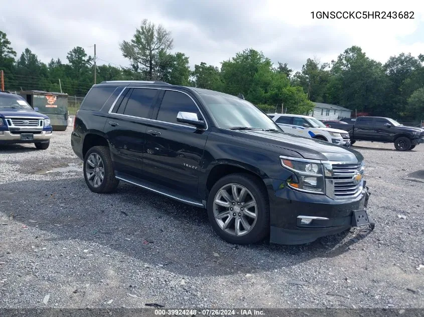 2017 Chevrolet Tahoe Premier VIN: 1GNSCCKC5HR243682 Lot: 39924248