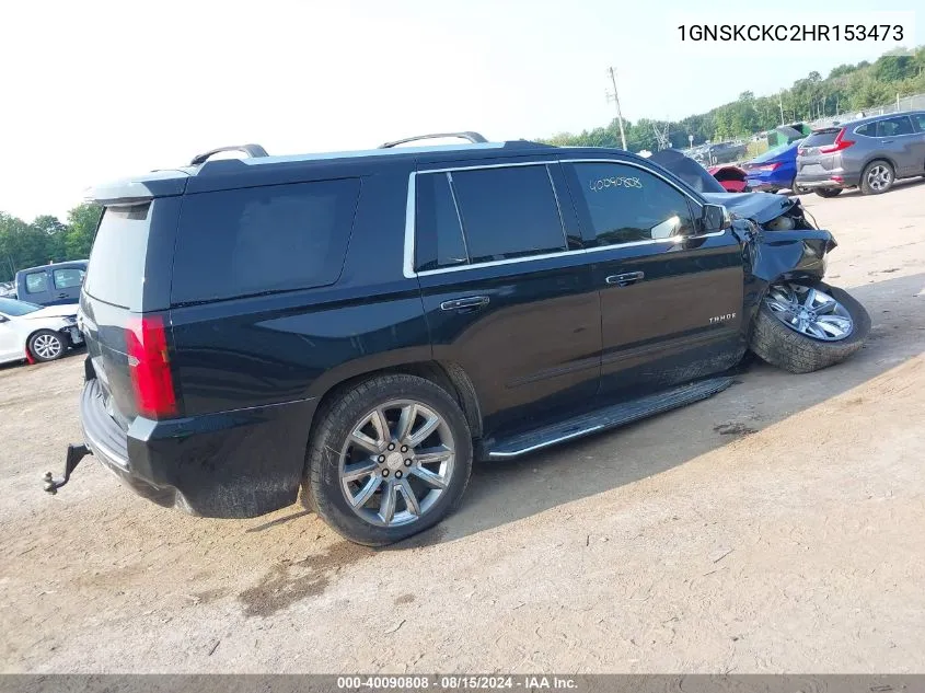 2017 Chevrolet Tahoe Premier VIN: 1GNSKCKC2HR153473 Lot: 40090808