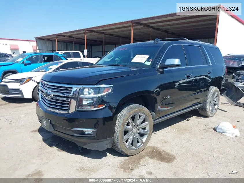 2017 Chevrolet Tahoe Premier VIN: 1GNSKCKC0HR112324 Lot: 40096807