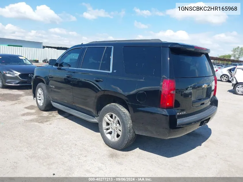 2017 Chevrolet Tahoe Lt VIN: 1GNSCBKC2HR165968 Lot: 40277213