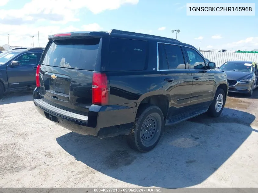 2017 Chevrolet Tahoe Lt VIN: 1GNSCBKC2HR165968 Lot: 40277213