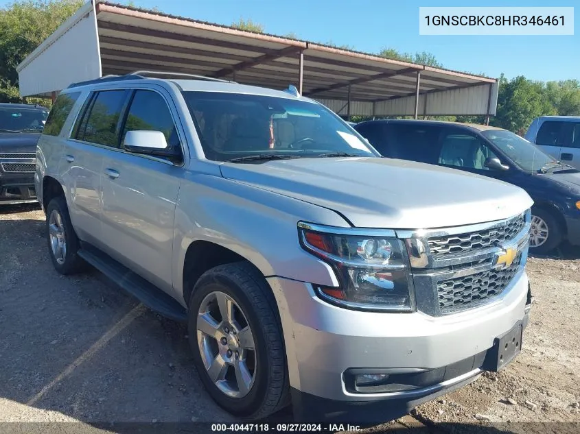 1GNSCBKC8HR346461 2017 Chevrolet Tahoe Lt