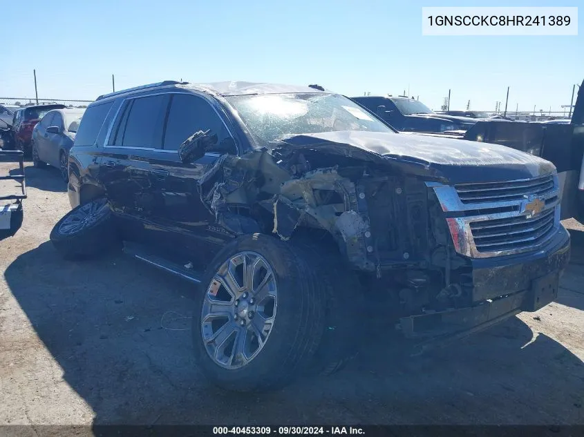 2017 Chevrolet Tahoe Premier VIN: 1GNSCCKC8HR241389 Lot: 40453309