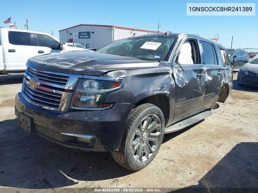 2017 Chevrolet Tahoe Premier VIN: 1GNSCCKC8HR241389 Lot: 40453309