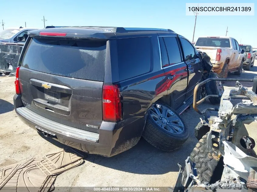 2017 Chevrolet Tahoe Premier VIN: 1GNSCCKC8HR241389 Lot: 40453309