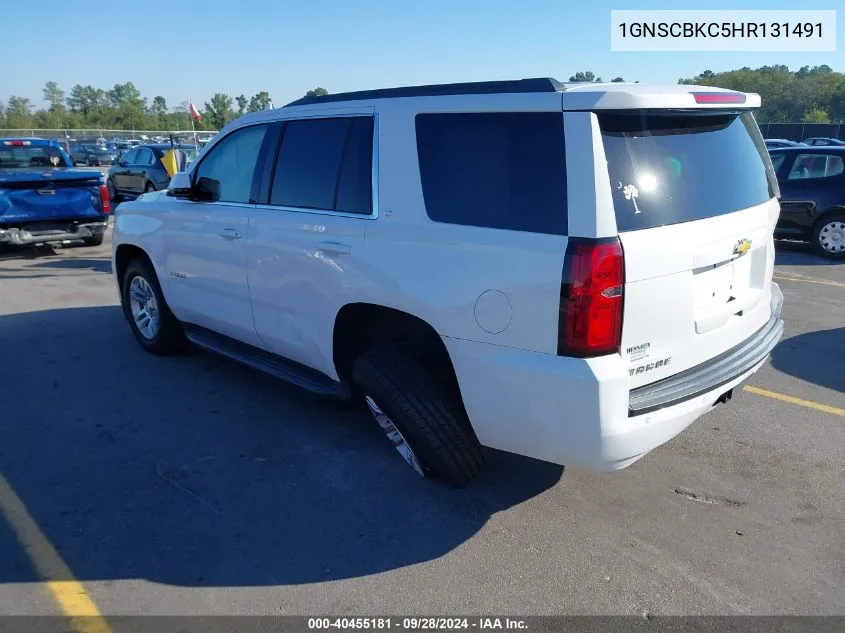 2017 Chevrolet Tahoe Lt VIN: 1GNSCBKC5HR131491 Lot: 40455181