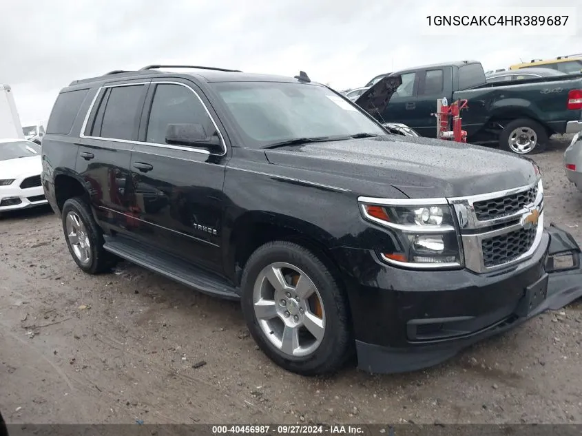 2017 Chevrolet Tahoe Ls VIN: 1GNSCAKC4HR389687 Lot: 40456987