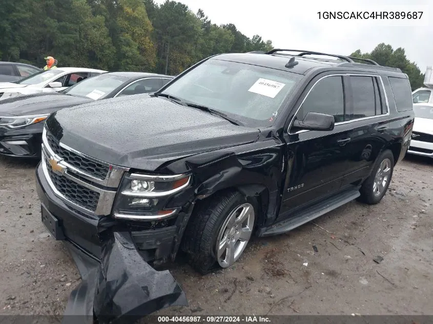 2017 Chevrolet Tahoe Ls VIN: 1GNSCAKC4HR389687 Lot: 40456987