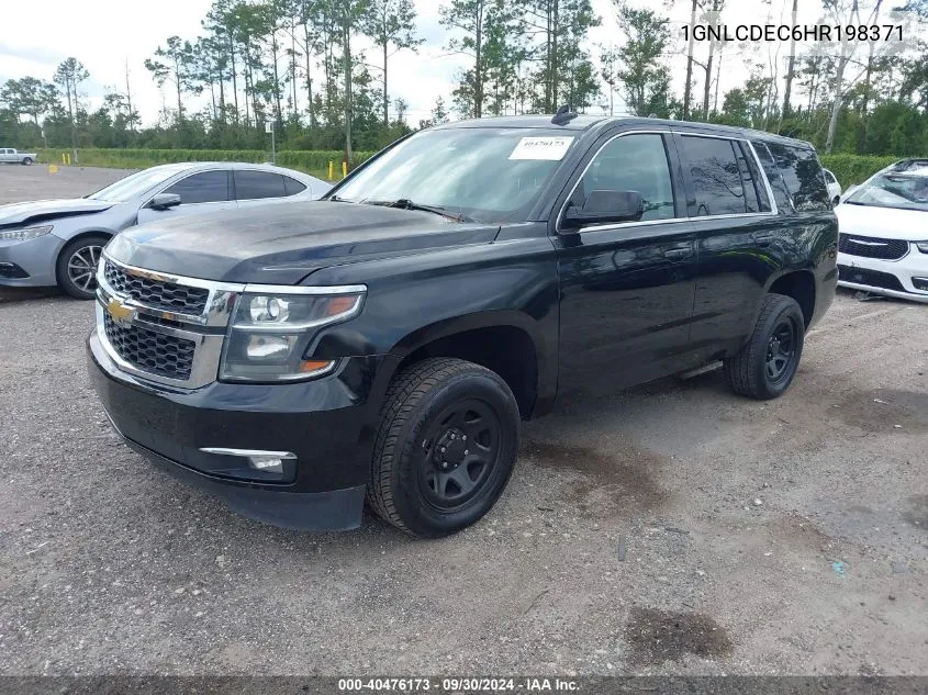 2017 Chevrolet Tahoe Police VIN: 1GNLCDEC6HR198371 Lot: 40476173