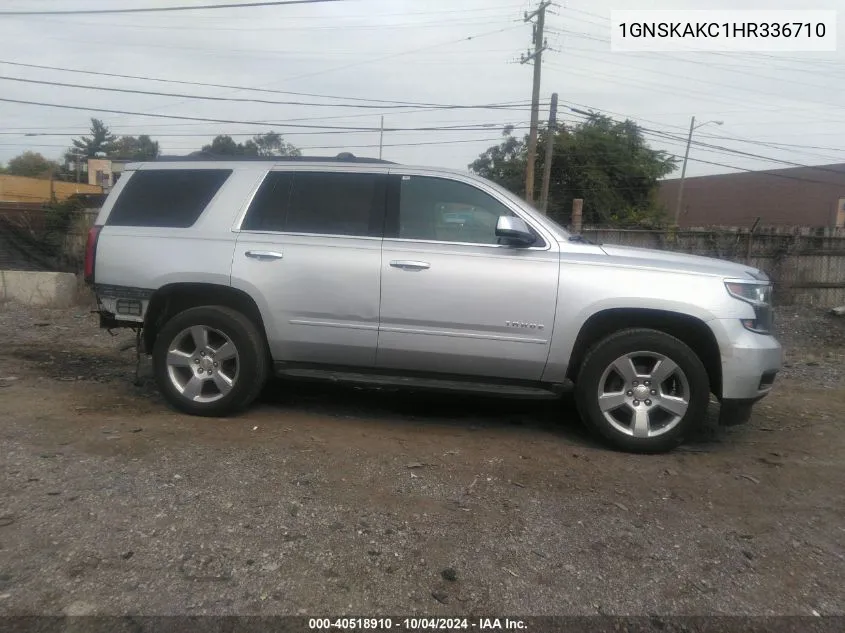 2017 Chevrolet Tahoe Ls VIN: 1GNSKAKC1HR336710 Lot: 40518910