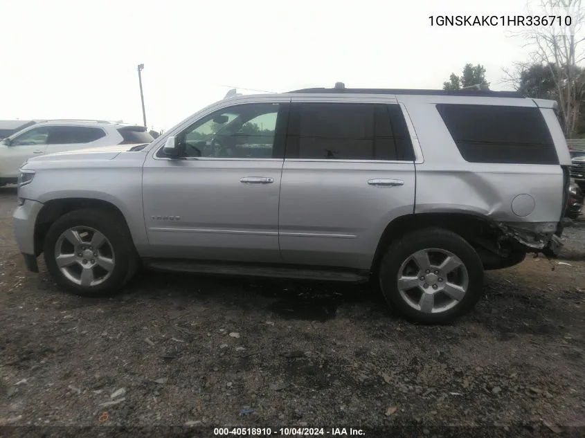 2017 Chevrolet Tahoe Ls VIN: 1GNSKAKC1HR336710 Lot: 40518910