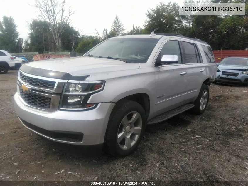 2017 Chevrolet Tahoe Ls VIN: 1GNSKAKC1HR336710 Lot: 40518910