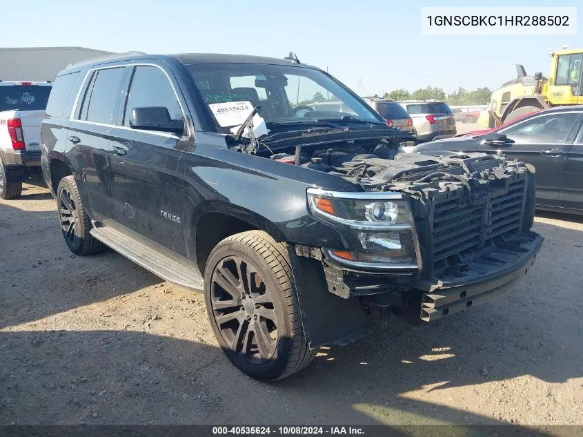 2017 Chevrolet Tahoe C1500 Lt VIN: 1GNSCBKC1HR288502 Lot: 40535624