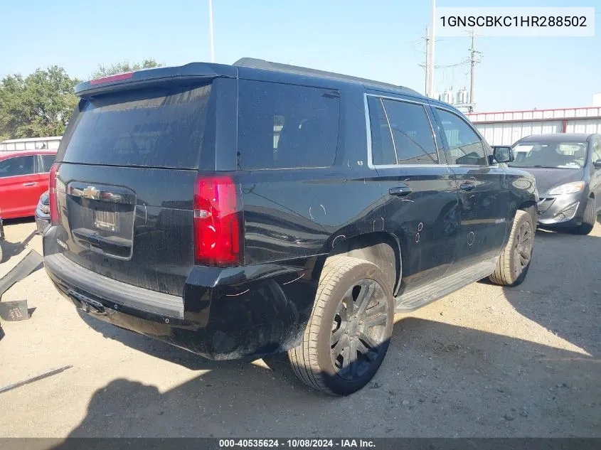 2017 Chevrolet Tahoe C1500 Lt VIN: 1GNSCBKC1HR288502 Lot: 40535624