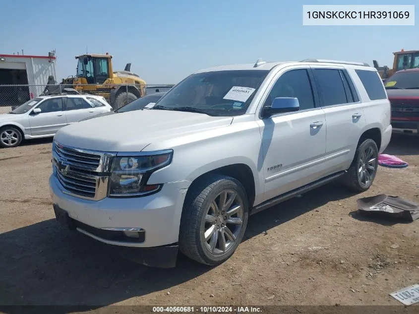 2017 Chevrolet Tahoe Premier VIN: 1GNSKCKC1HR391069 Lot: 40560681