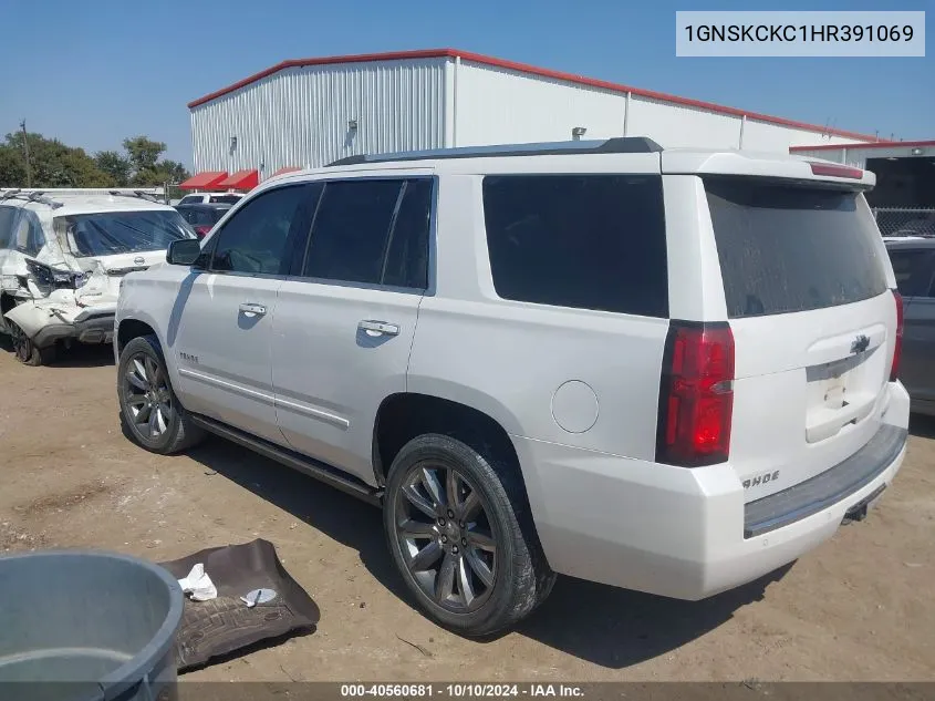 1GNSKCKC1HR391069 2017 Chevrolet Tahoe Premier