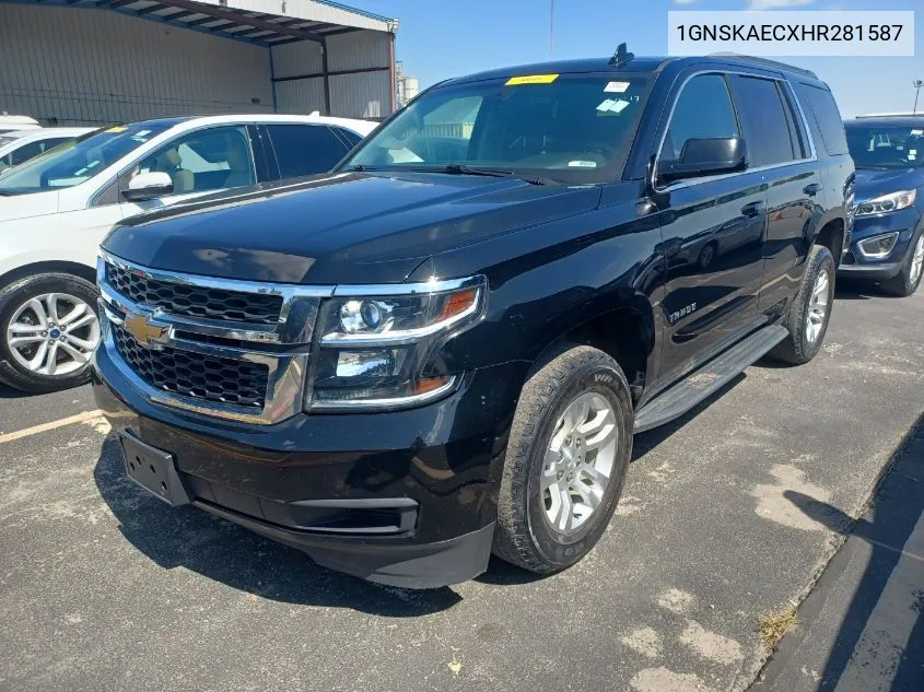 2017 Chevrolet Tahoe Ls VIN: 1GNSKAECXHR281587 Lot: 40648998