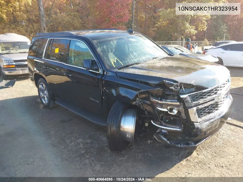 2017 Chevrolet Tahoe Ls VIN: 1GNSCAKC1HR323954 Lot: 40664895