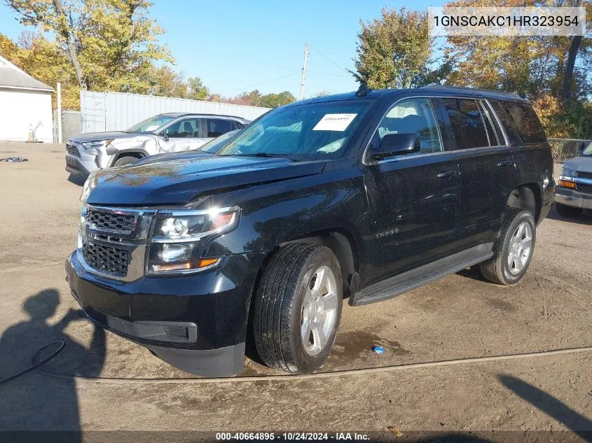 2017 Chevrolet Tahoe Ls VIN: 1GNSCAKC1HR323954 Lot: 40664895