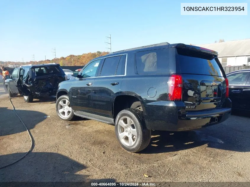 2017 Chevrolet Tahoe Ls VIN: 1GNSCAKC1HR323954 Lot: 40664895