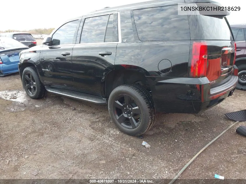 2017 Chevrolet Tahoe Lt VIN: 1GNSKBKC1HR218629 Lot: 40676997