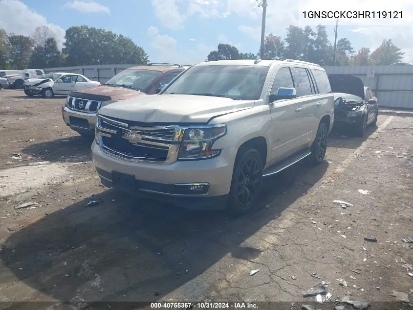 2017 Chevrolet Tahoe Premier VIN: 1GNSCCKC3HR119121 Lot: 40755367