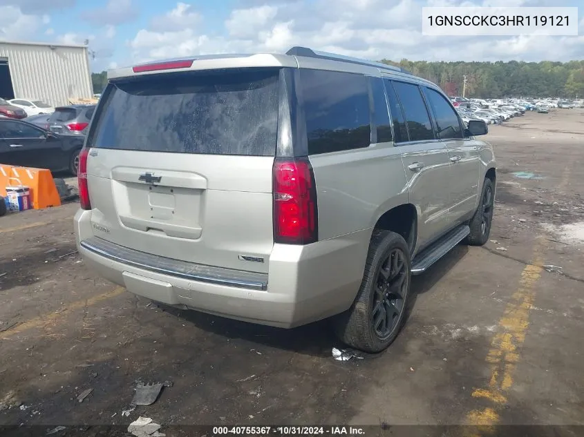 2017 Chevrolet Tahoe Premier VIN: 1GNSCCKC3HR119121 Lot: 40755367