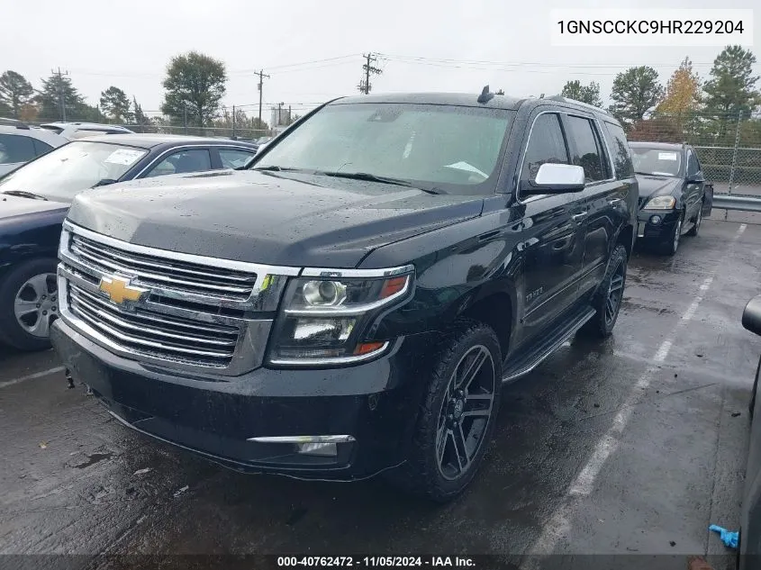 2017 Chevrolet Tahoe Premier VIN: 1GNSCCKC9HR229204 Lot: 40762472