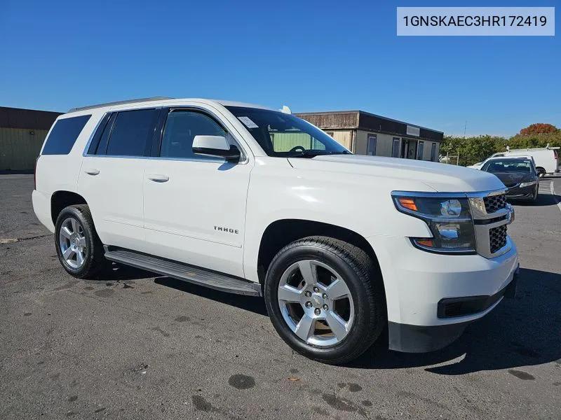 2017 Chevrolet Tahoe Ls VIN: 1GNSKAEC3HR172419 Lot: 40768359