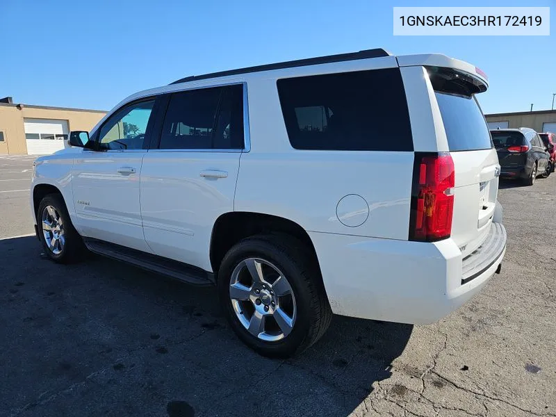 2017 Chevrolet Tahoe Ls VIN: 1GNSKAEC3HR172419 Lot: 40768359