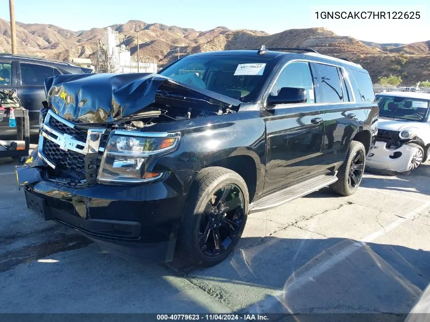 2017 Chevrolet Tahoe Ls VIN: 1GNSCAKC7HR122625 Lot: 40779623