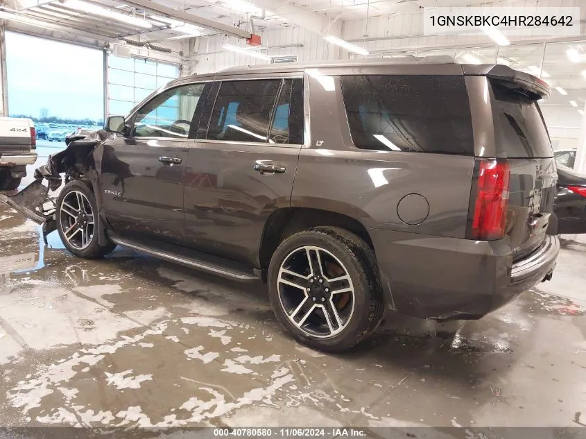 2017 Chevrolet Tahoe Lt VIN: 1GNSKBKC4HR284642 Lot: 40780580