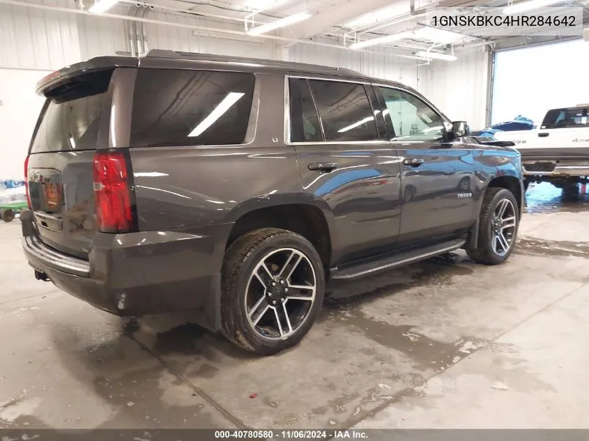 2017 Chevrolet Tahoe Lt VIN: 1GNSKBKC4HR284642 Lot: 40780580